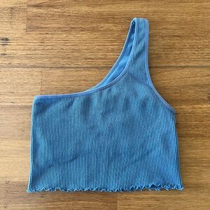 Spiritual Gangster One-Shoulder Top